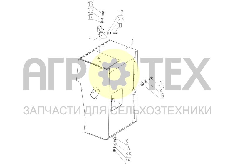 Чертеж Установка ящика коммутационного (КСУ-2.40.58.000)